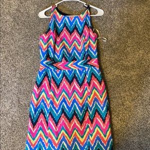 Lilly Pulitzer EUC chevron shift sz 4